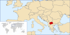 Geografische ligging Macedoniė