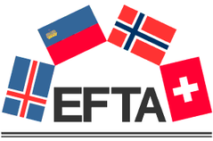 Vlag van de Europese Vrijhandelsassociatie (EVA/EFTA)