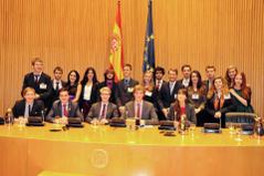 De MEP-leden in Madrid.