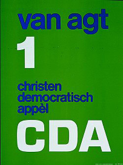 Verkiezingsaffiche CDA 1977