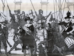 De vrouwen-nachtwacht op het Binnenhof 