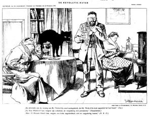 Cartoon : door Johan Braakensiek - http://historisch.groene.nl/nummer/1918-11-23/pagina/1A#3/-55.33/16.52, Publiek domein, https://commons.wikimedia.org/w/index.php?curid=156735016